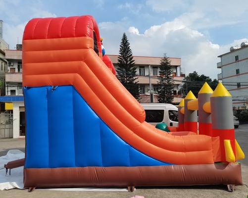 5mLX5mWX6mH سرسره موشک بادی جامپینگ پرش قلعه برای مهمانی کودکان