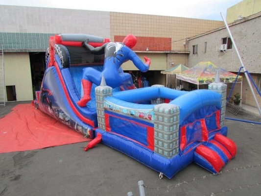 تم Spiderman Castle Combo Bounce House Jumping Bouncer Slide برای کودکان