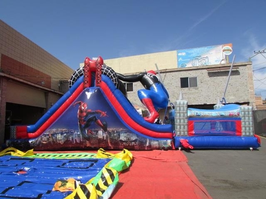 تم Spiderman Castle Combo Bounce House Jumping Bouncer Slide برای کودکان