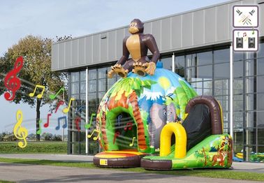 پاپ سفارشی Jungle Inflatable Bouncer میمون جکهای بادوام