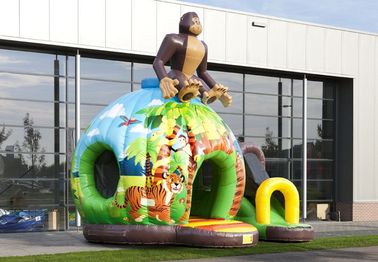 پاپ سفارشی Jungle Inflatable Bouncer میمون جکهای بادوام