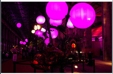 Crystal Colorful Led Celling Light Balloon Inflatable برای رویداد تجاری