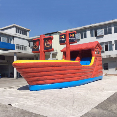 پی وی سی ترکیبی از کشتی دزدان دریایی قایق بادی کشویی خانه جهشی برای مهمانی