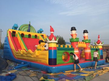 PVC Material Children Inflatable Playground Slide Castle نوع بازی بازی قلعه بافندگی