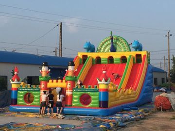 PVC Material Children Inflatable Playground Slide Castle نوع بازی بازی قلعه بافندگی