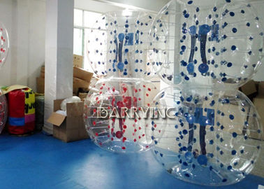 اسباب بازی های تورم بازرگانی در فضای باز قرمز نقطه / آبی نقطه توپ فوتبال انسانی 1.7 M