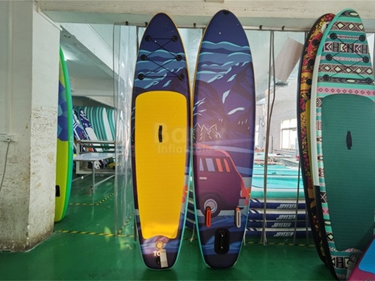 3 باله ثابت استندآپ Paddle Board Surf Adventurer رنگ زرد با الگو