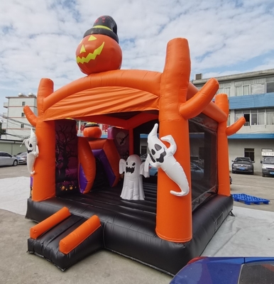 قلعه پرش هالووین در خانه بازی کودکان با قابلیت ضد حریق سرسره