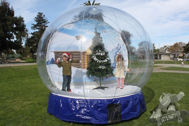 در فضای باز شفاف زیبا غول پیکر تبلیغاتی Inflatables Snow Globe CE تایید