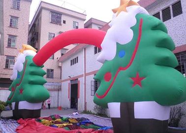 پارچه آکسفورد سفارشی تبلیغاتی Inflatables درخت کریسمس / آرک برای جشنواره