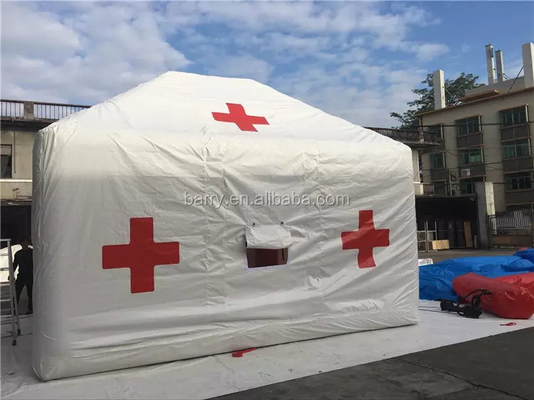 چادر بیمارستانی بادی طبی برزنت پی وی سی مقاوم در برابر آب برای مواقع اضطراری