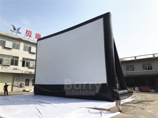 صفحه نمایش فیلم بادی تجاری با پروژکتور / صفحه نمایش فیلم بادی 20 فوت در فضای باز برای رویداد
