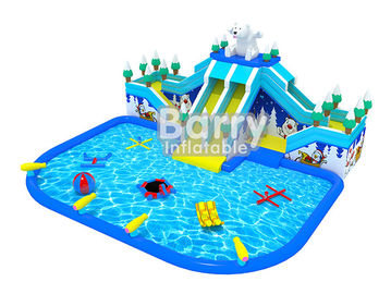 خرس اسلاید Inflatable Water Park Children Kids Inflatable Playground با اسباب بازی آب