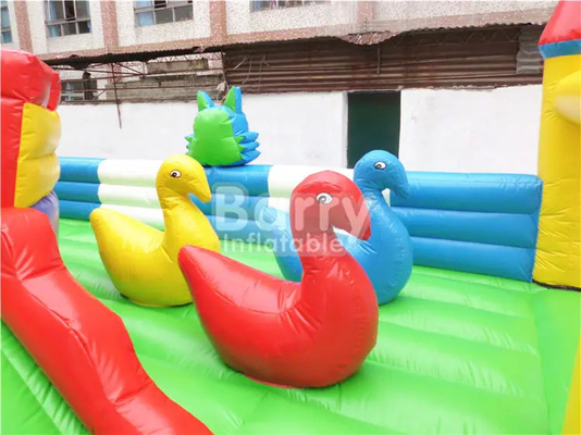 پارک تفریحی بادی مناسب کودکان با چاپ زمین بازی در فضای باز Blow Up Jumping Castle