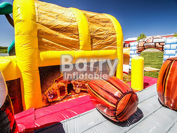 پادشاهی تجاری دزدان دریایی Slide Inflatable منفجر کردن دوره مانع با Bouncer