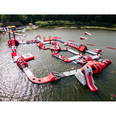 0.9 میلی متر PVC Commercia Inflatable Big Blast Water Park پارک آبی بادی در فضای باز