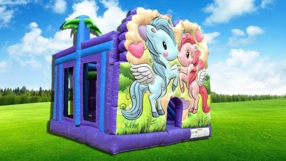 حیاط خلوت Unicorn Bouncy Castle استخدام کودکان و نوجوانان خانه بادی بادی