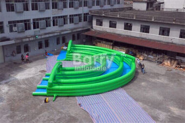 شهر سرگرمی سبز Inflatable اسلاید اسلاید های بادوام بزرگ برای خیابان / جاده