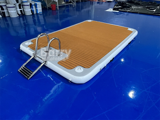 قطره بندي PVC EVA پرتاب قابل شناور با پله های فولادی برای دریاچه رودخانه اقیانوس و دریا