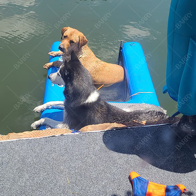 استخر دریاچه رودخانه قابل تاشو حیوانات خانگی پله سگ شناور بادکنک سگ رمپ آب برای لنگرگاه