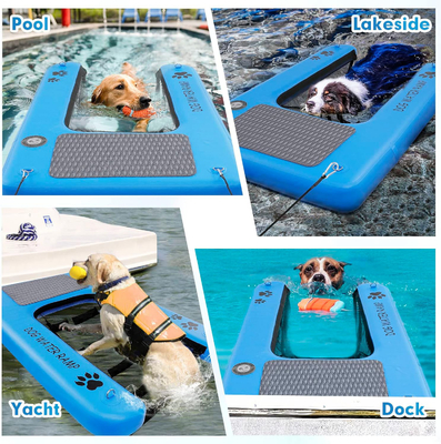 کمک به سگ برای بیرون آمدن از آب با رمپ بادکنکی برای سگ ها رمپ استخر سگ برای استخر ها، قایق ها، اسکله ها