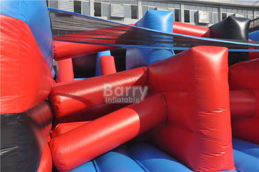 Hot Red 5K Insane Insane Obstacle Obstacle Course for Running , Sling Shot 5K Inflatable Obstacles