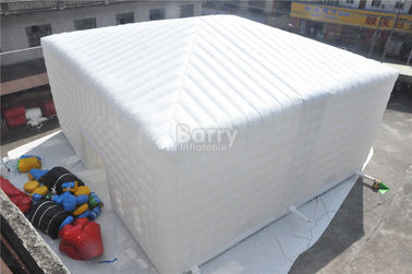 سفید 15x15M چادر بادکنکی، ساخته شده سفارشی ساخته شده led بادی بادی مکعب چادر برای رویداد