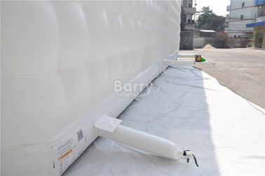 سفید 15x15M چادر بادکنکی، ساخته شده سفارشی ساخته شده led بادی بادی مکعب چادر برای رویداد