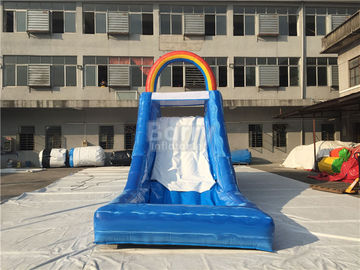 اسلاید آبگرم قابل حملی Rainbow برای کودکان، زمین بازی بادی غول پیکر