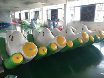 3 * 2 * 1.5m سبز بادی Inflatable Seesaw / انفجار اسباب بازی برای استخر در تابستان گرم