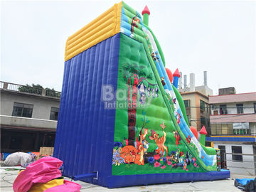 11x6X9m اسلاید بادکنک تجاری، تزئینات پلاستیکی PVC، پریدن قلعه