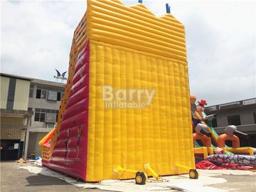 اسلاید بادی سفارشی ساخته شده کودکان تک لانه زرد 12x7x10m