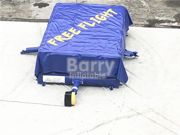 Deep Blue Free Fall Inflatable Stunt Air Bag / بازی پرش با تورم