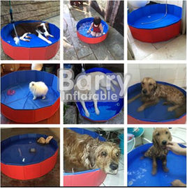 استخر شنا سگ تاشو قرمز قابل تنظیم اندازه 3 سال گارانتی