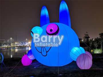 کریسمس در فضای باز کریسمس دوست داشتنی بالون روشنایی خرگوش بادی برای تبلیغات