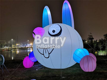 کریسمس در فضای باز کریسمس دوست داشتنی بالون روشنایی خرگوش بادی برای تبلیغات