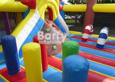 0.55m مواد پی وی سی مواد تورم یا باد کردن پارک بازی زمین بازی / Outdoor Holiday Beach Inflatable Playland
