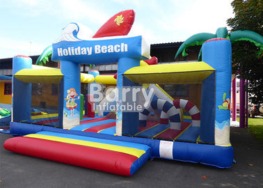 0.55m مواد پی وی سی مواد تورم یا باد کردن پارک بازی زمین بازی / Outdoor Holiday Beach Inflatable Playland