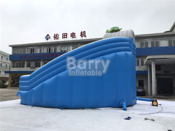 Cool Splash Fun Inflatable Pool اسلاید، شکل واقع بینانه لاک پشت آب اسلاید برای استخر های داخل زمین