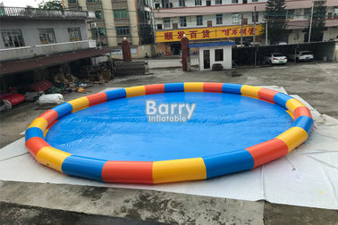 چین کارخانه دایره 15m قطر استخر شنا استخر برای بازی توپ آب با 0.6mm PVC