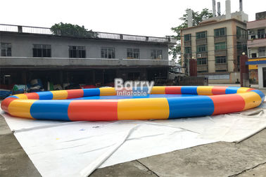 چین کارخانه دایره 15m قطر استخر شنا استخر برای بازی توپ آب با 0.6mm PVC