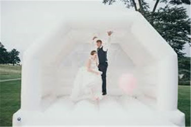 عروسی سفید در فضای باز ویژه پرنده قلعه پرش با فنر قلعه برای مهمانی