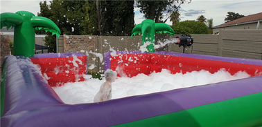 استخر آب قابل حمل مربع ، سرگرم کننده در فضای باز رقص حزب بازی صابون بادی استخر با استخر گودال