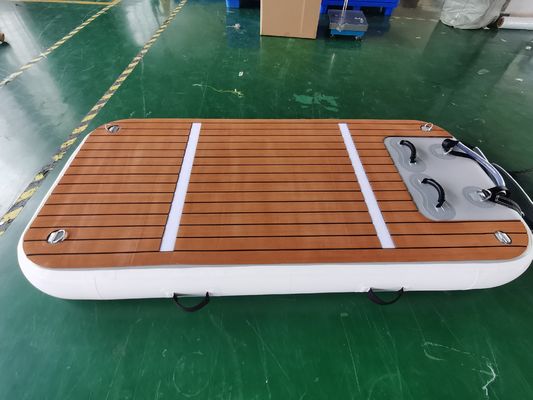 رنگ چوب اسکله شناور شناور بادی 3×1 متری ساخته شده به سفارش