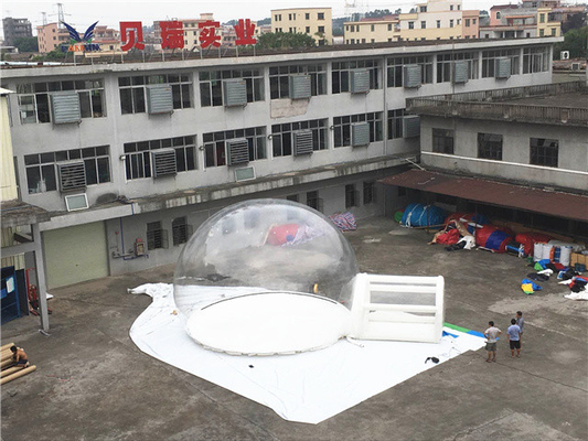 راه اندازی آسان چادر حباب دار بادی برزنتی PVC شفاف 1 میلی متری ضد حریق