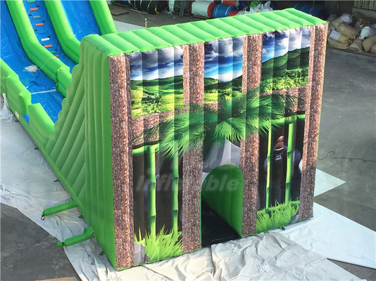 تجهیزات زمین بازی تجاری بازی ورزشی بادی زیپ لاین بادی بلند برای کودکان و بزرگسالان