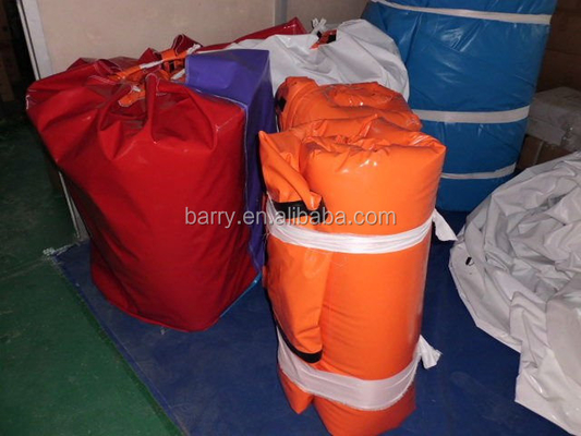 EN71 استخر آب قابل حمل 0.6 میلی متر PVC استخر بادی کودکان نارنجی