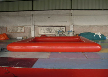 مستطیل قرمز منفجر کردن استخر با مقاوم در برابر آتش مقاوم در برابر 0.9mm PVC بند بند