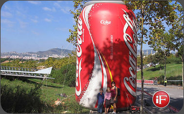 محصولات تبلیغاتی بادوام بادی / بطری کوکا کولا بادی قابل انعطاف