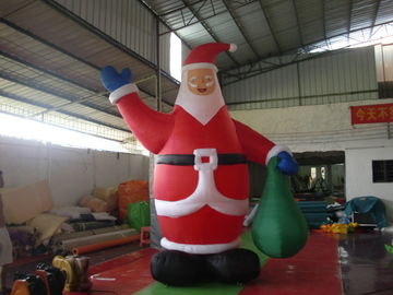 محصولات تبلیغاتی بادی PVC برزنت ، بابا نوئل بادی برای دکوراسیون کریسمس در مرکز خرید
